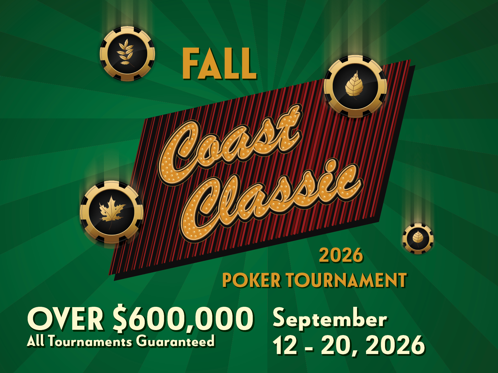 Fall Coast Classic Poker Tournament
