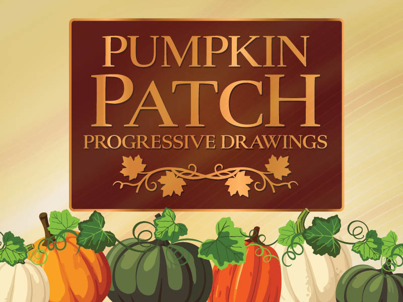 Pumpkin Patch Progressive Drawings